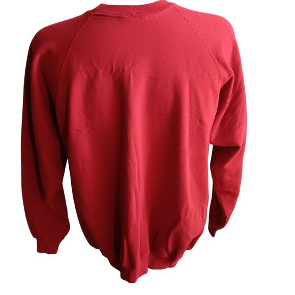 Vintage 90's Hanes Red Sweatshirt XL Rock County Cancer Society Windmill USA - Picture 6 of 6